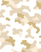 Earthy Camouflage Soft Shapes Rug