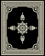 Cream Formal Garden Medallion Rug