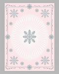 Pink Snowflake Burst Medallion Rug