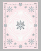 Pink Snowflake Burst Medallion Rug