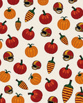 Red Orange Pumpkin Football Helmet Rug