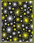 Radiant Yellow Starburst Explosion Rug