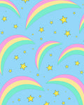 Pastel Rainbow Starry Sky Rug