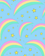 Pastel Rainbow Starry Sky Rug