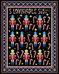 Whimsical Nutcracker Candy Cane Holiday Rug