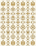 Golden Vintage Floral Medallion Rug