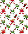 Whimsical Red Green Tree Elves Rug