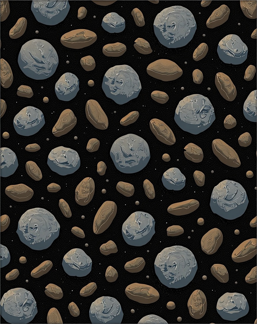 Celestial Meteoroid Cluster Rug