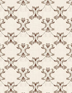 Creamy White Abstract Bloom Lattice Rug
