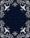 Deep Blue Night Woodland Creatures Rug