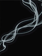 Abstract White Smoke Waves Rug