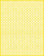 Whimsical Yellow Scroll Medallion Rug