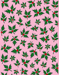 Festive Green Holly Berry Blossom Rug