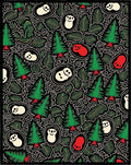 Whimsical Green Forest Panda Encounter Rug