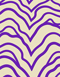 Vibrant Purple Swirls Cream Rug