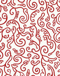 Crimson Swirl Vine Flourish Rug