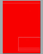Bold Red Geometric Abstract Rug