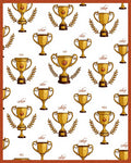 Golden Trophy Laurel Wreath Repeat Rug