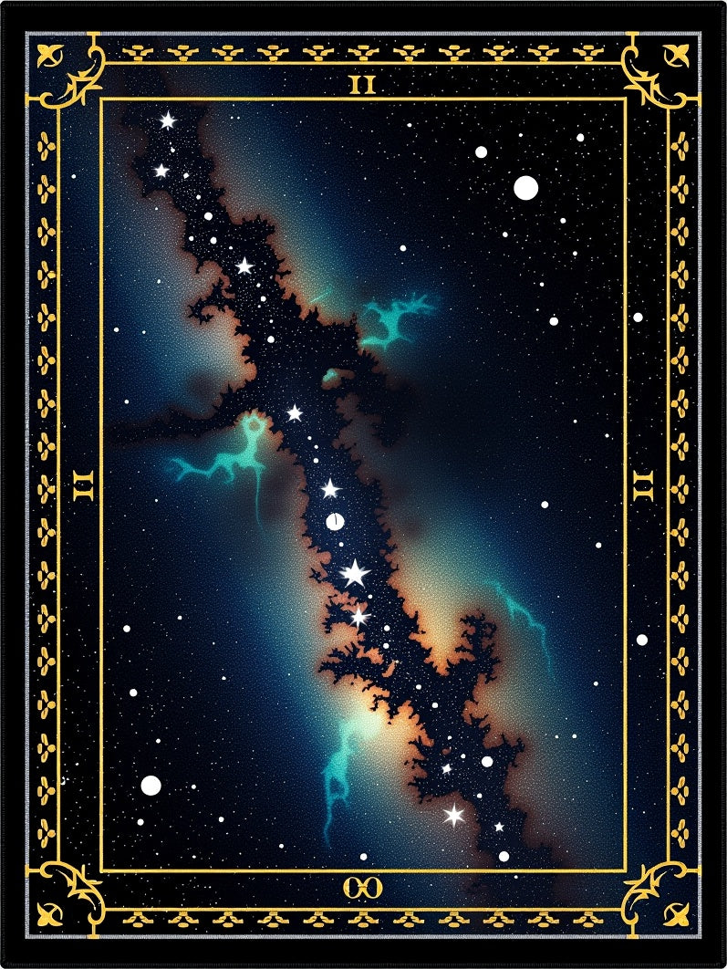 Cosmic Nebula Starry Night Rug