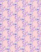 Whimsical Pink Poodle Abstract Rug