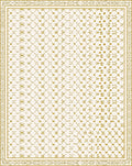 Golden Celestial Constellation Geometric Rug