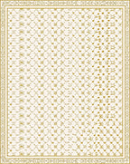 Golden Celestial Constellation Geometric Rug