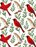 Vibrant Red Cardinal Garden Collection Rug