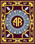 Crimson Yellow Medallion Floral Rug