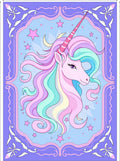 Pastel Unicorn Starry Frame Rug