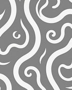 Classic Gray Swirls Contemporary Rug