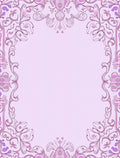 Art Nouveau Orchid Petal Frame Rug
