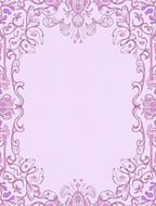 Art Nouveau Orchid Petal Frame Rug