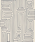Navajo Inspired Gray Maze Rug