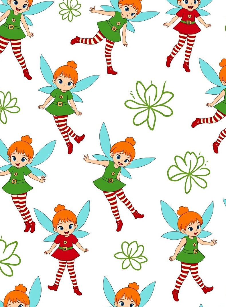 Cute Fairy With Blue Wings And Red Socks Rug