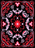 Crimson Pink Floral Starburst Medallion Rug
