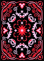 Crimson Pink Floral Starburst Medallion Rug