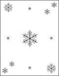 Black White Snowflake Scatter Rug