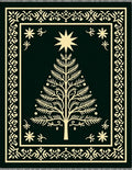 Dark Green Pine Tree Star Rug