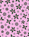 Pink Holly Snowflake Scatter Rug