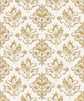 Vintage Gold Scrollwork Traditional Ornament Rug