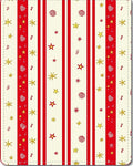 Red and Cream Striped Star Medallion Rug