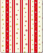 Red and Cream Striped Star Medallion Rug