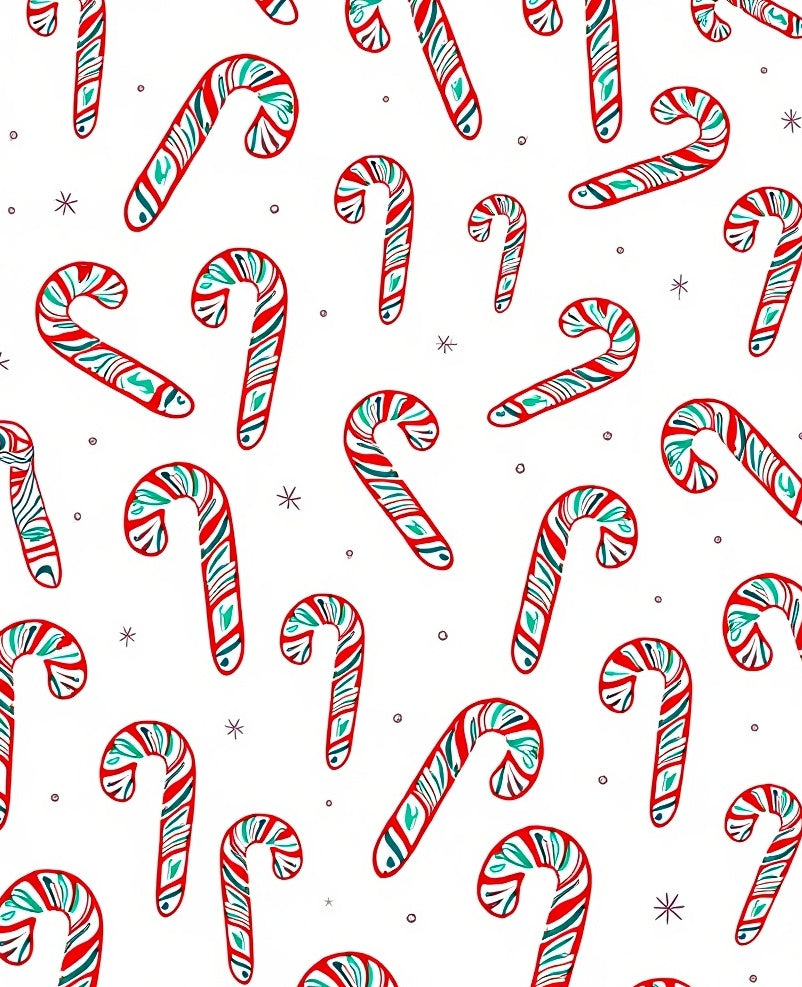 Festive Red Green Candy Cane Stripes Rug