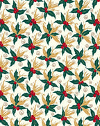 Holiday Holly Berry Wreath Arrangement Rug