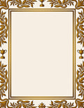 Golden Laurel Trophy Border Rug
