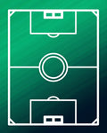 White Soccer Field Textured Emerald Green Rug