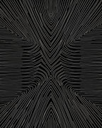 Monochromatic Abstract Linear Swirl Rug