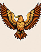 Golden Eagle Wings Spread Rug