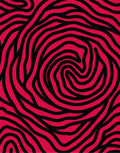 Crimson Black Swirling Wave Rug