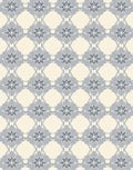 Light Gray Starburst Floral Lattice Rug